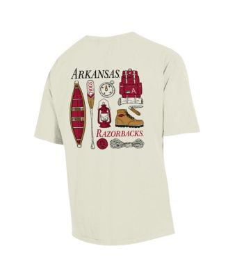 Men's Cream Arkansas Razorbacks Camping Trip T-shirt
