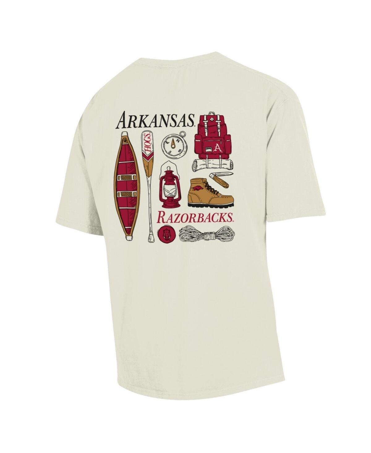 Shop Comfortwash Men's  Cream Arkansas Razorbacks Camping Trip T-shirt