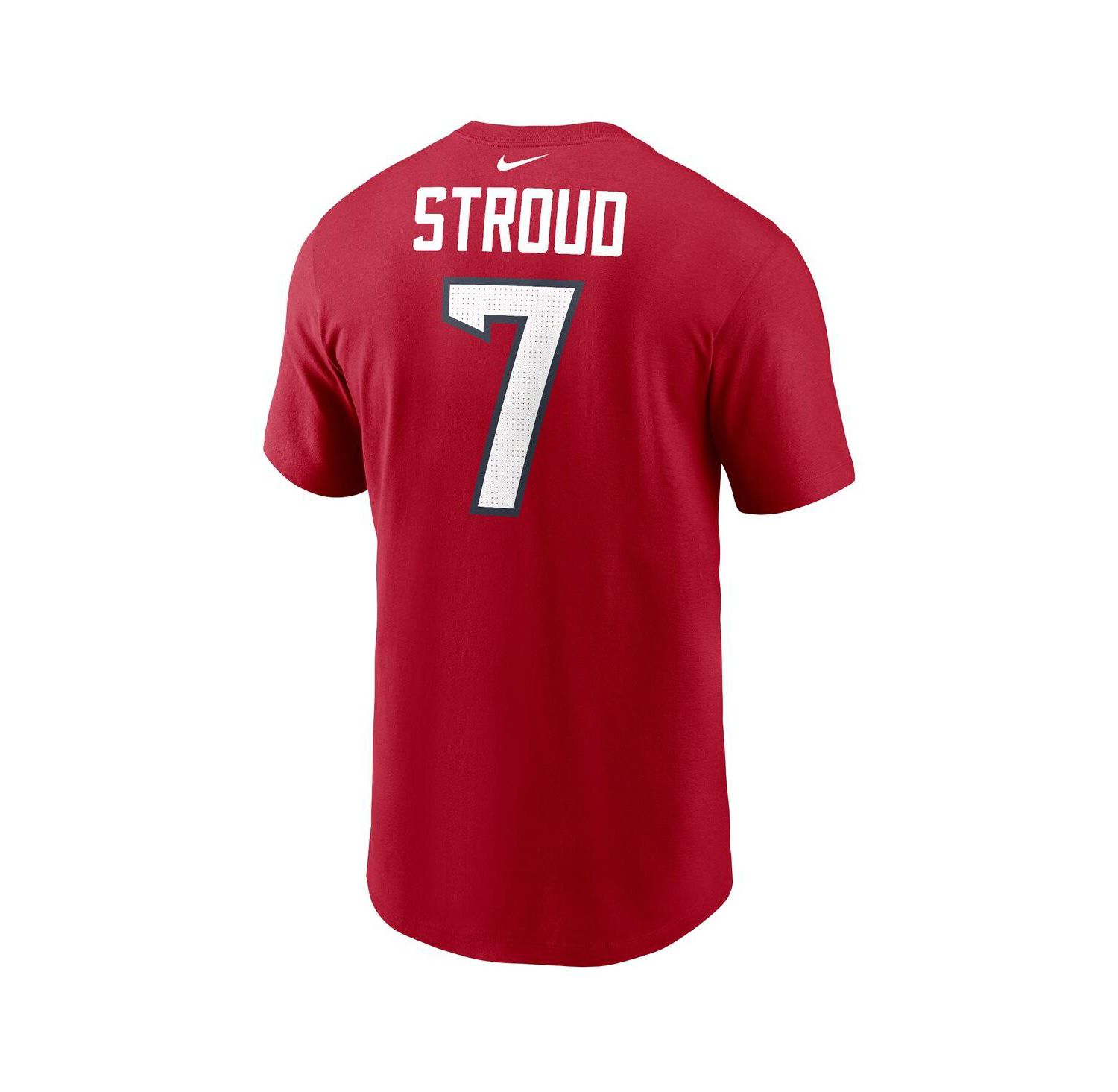 Men's C.J. Stroud Red Houston Texans Player Name and Number T-shirt