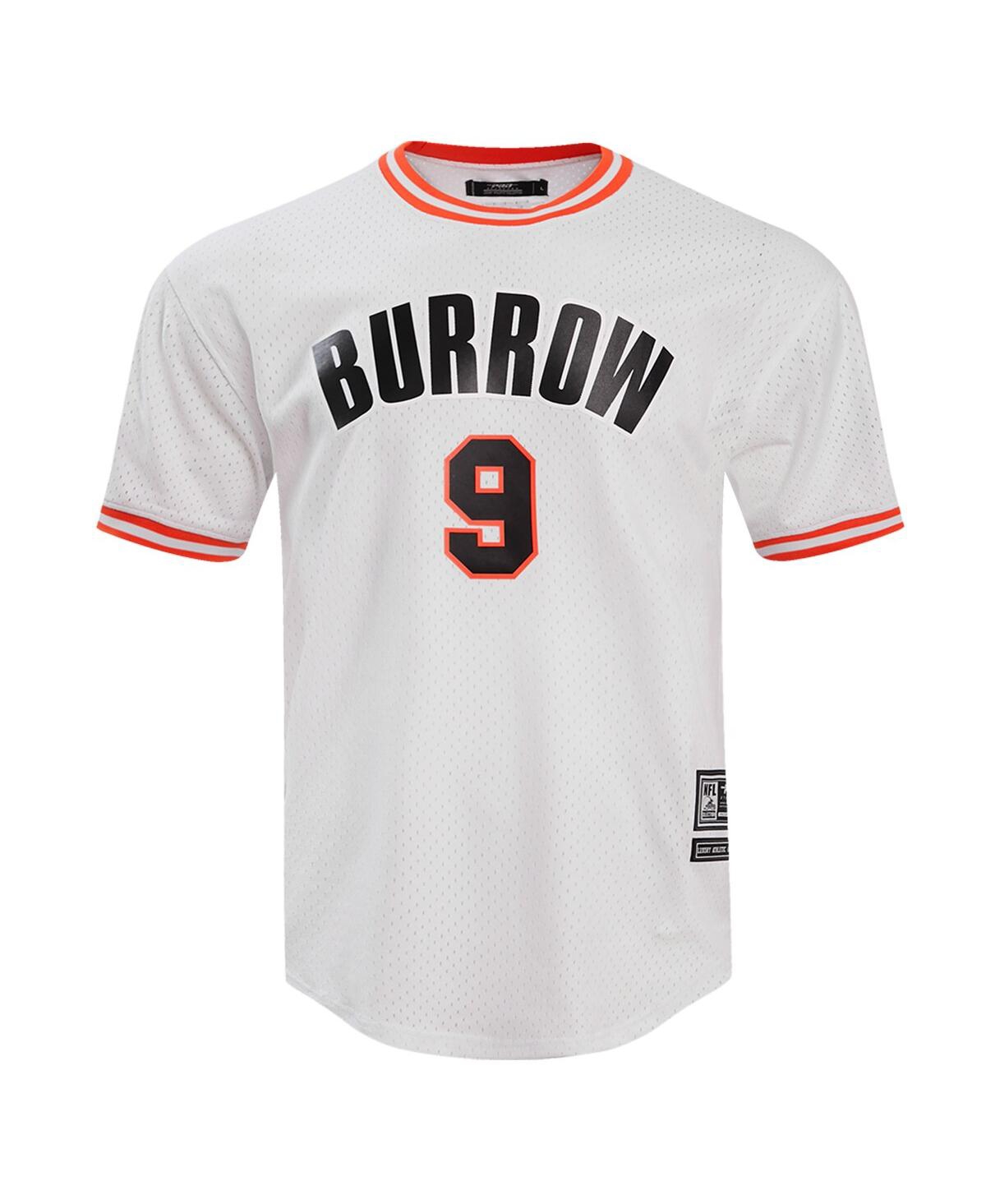 Men's Pro Standard Joe BurrowCincinnati Bengals Player Name and Number Mesh T-shirt - White