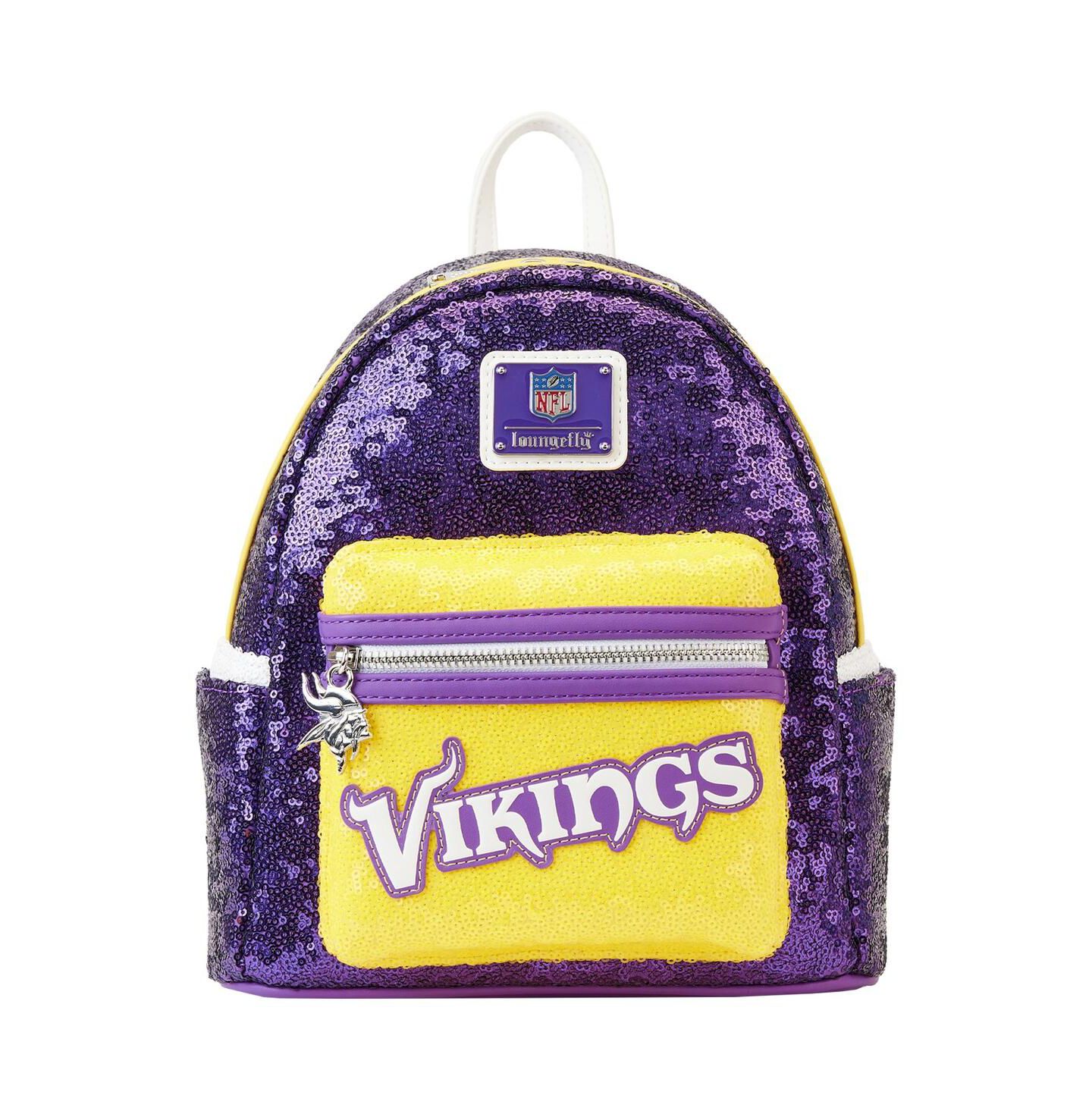 Рюкзак Loungefly and Minnesota Vikings Sequin Mini — фото 1