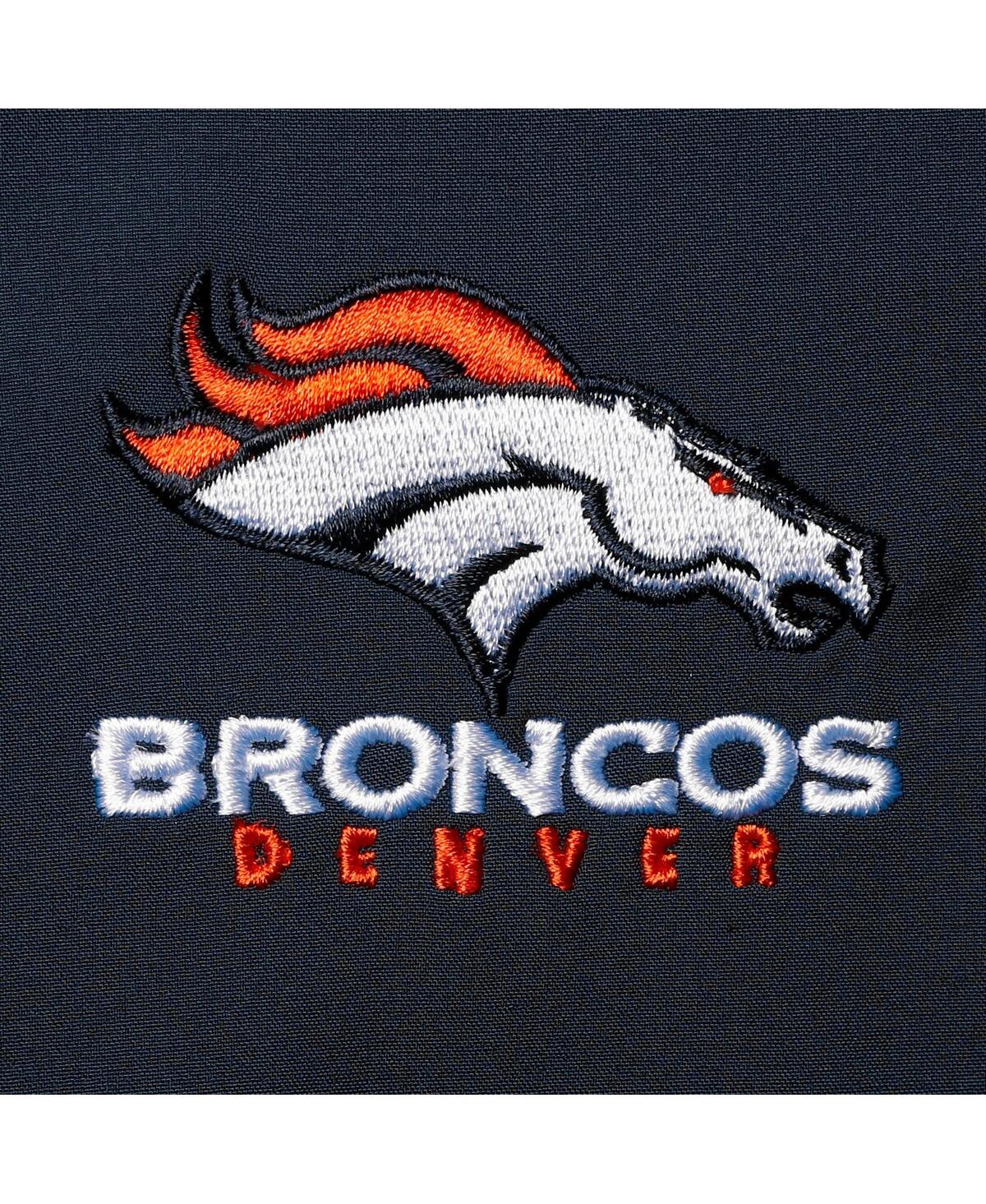 Shop Dunbrooke Men's  Navy Denver Broncos Circle Softshell Fleece Full-zip Jacket