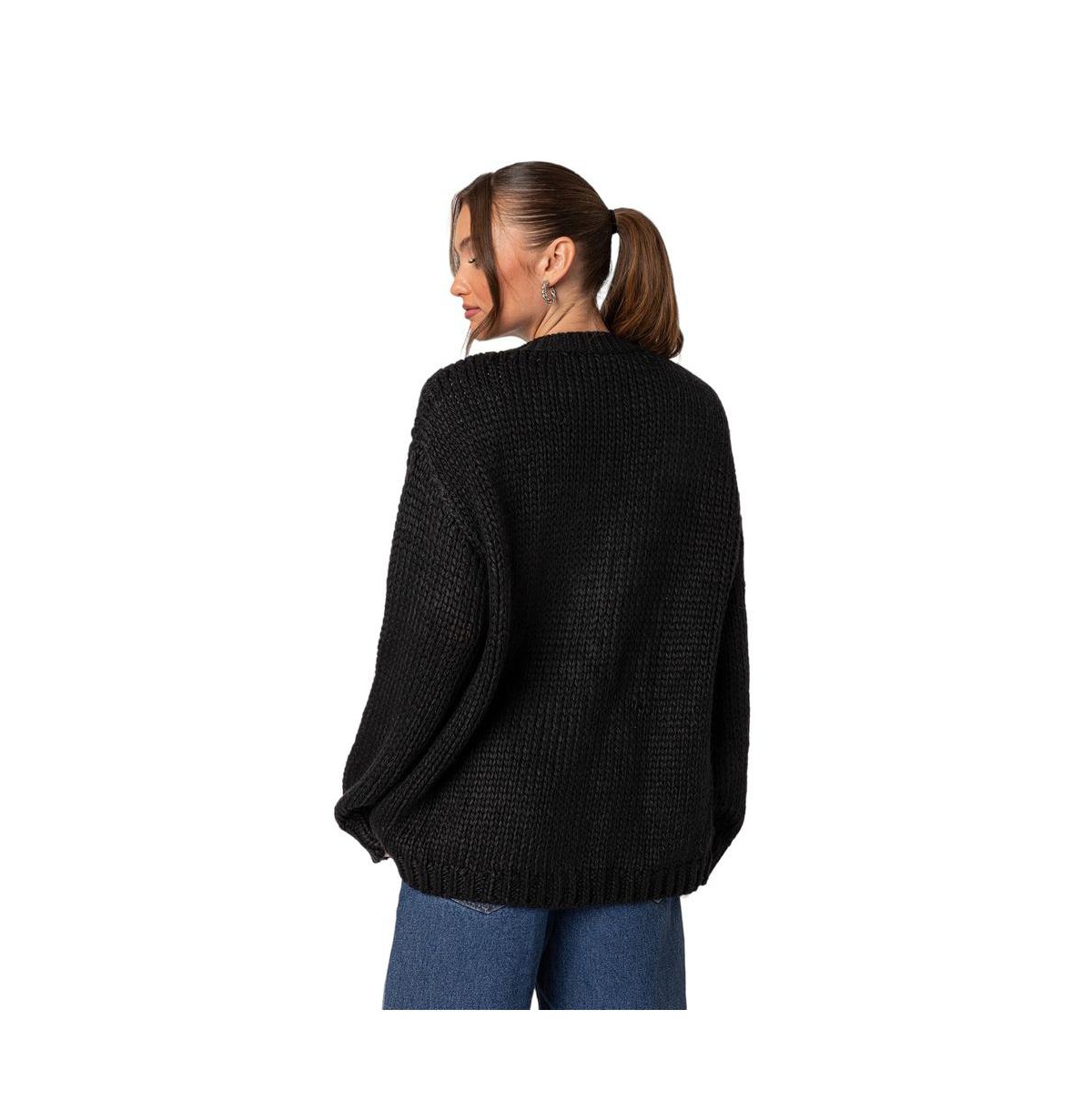 Edikted Women's Anina oversized knit cardigan