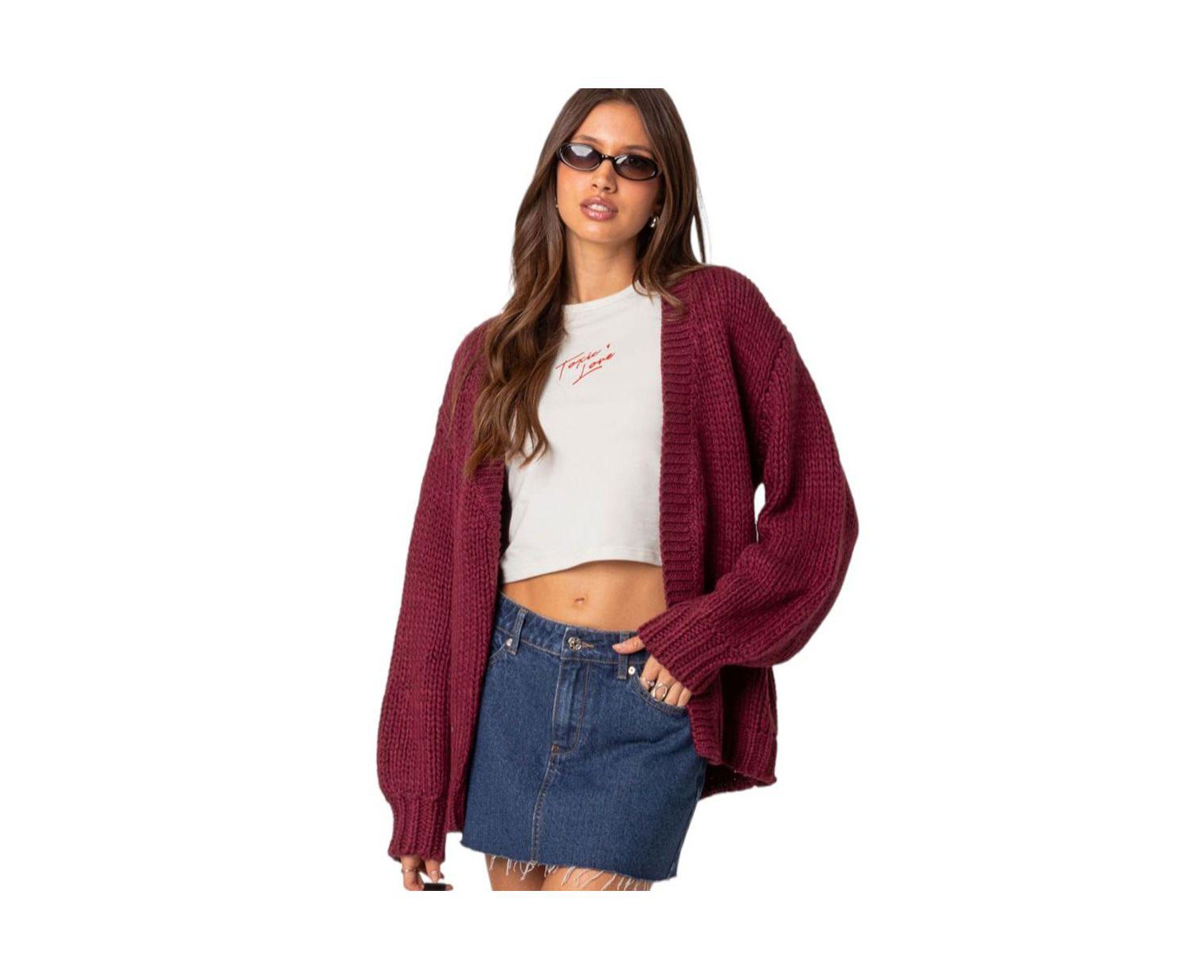 Women's Anina oversized knit cardigan
