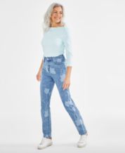 VBARHMQRT Female Womens Petite Jeans Jeans for Women High Waist Stretchy  Straight Leg Long Denim Jeans Petite Skinny Jeans for Women Blue Jeans  Shorts