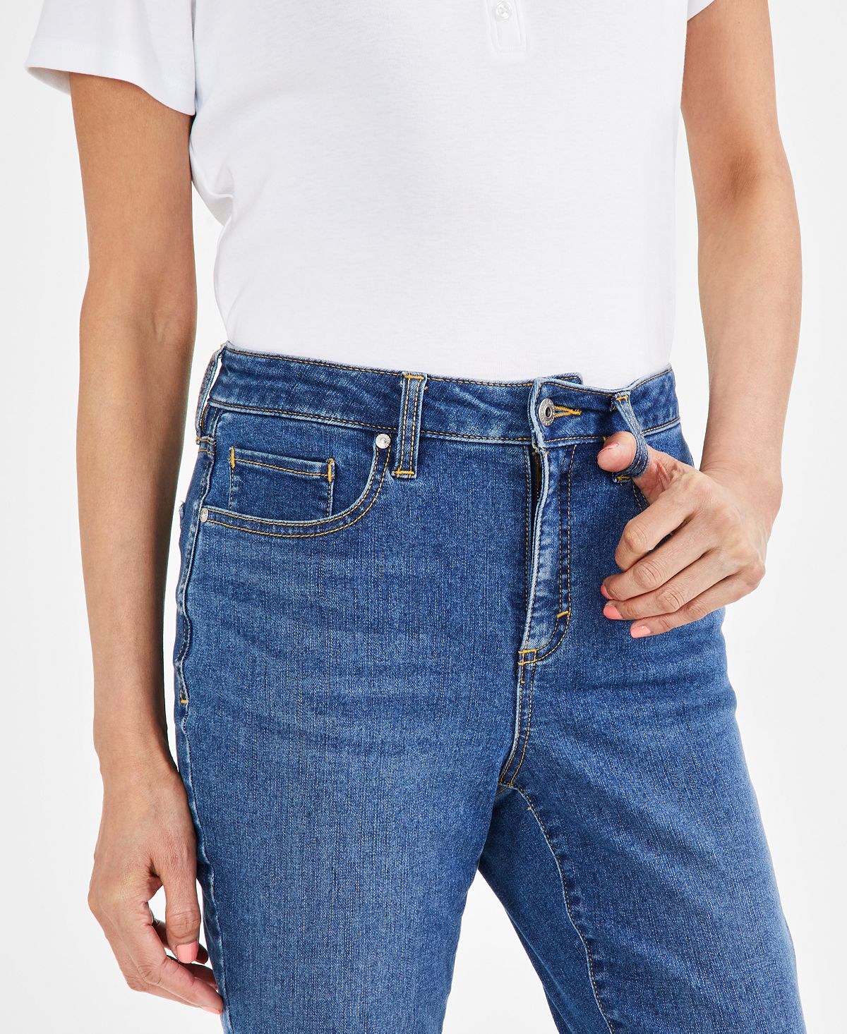 Style & Co Women's Mid-Rise Curvy Skinny Jeans, Created for Macy's view 5 — MAYCSS fashion products
