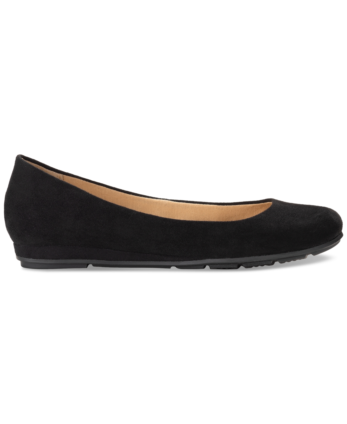 Shop Sun + Stone Women's Eliana Ballet Flats, Created For Macy's In Black Micro