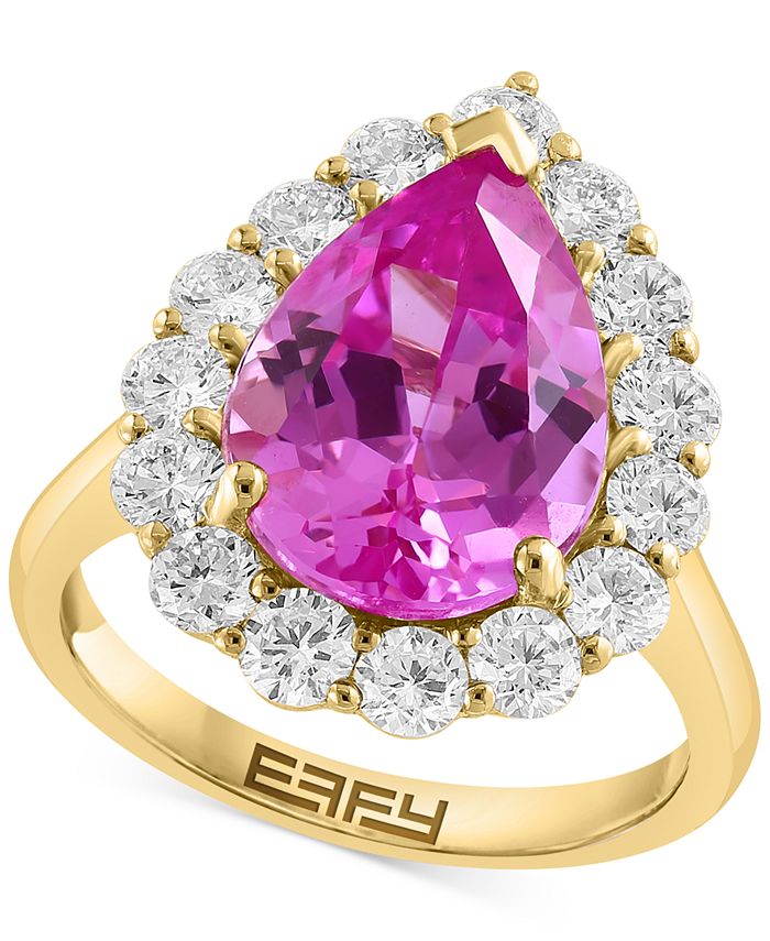 Macy's pink sapphire clearance ring