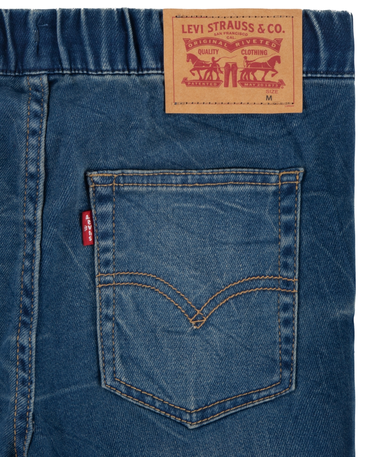 Levi's Big Boys Skinny Fit Elastic Waistband 5-Pocket Shorts