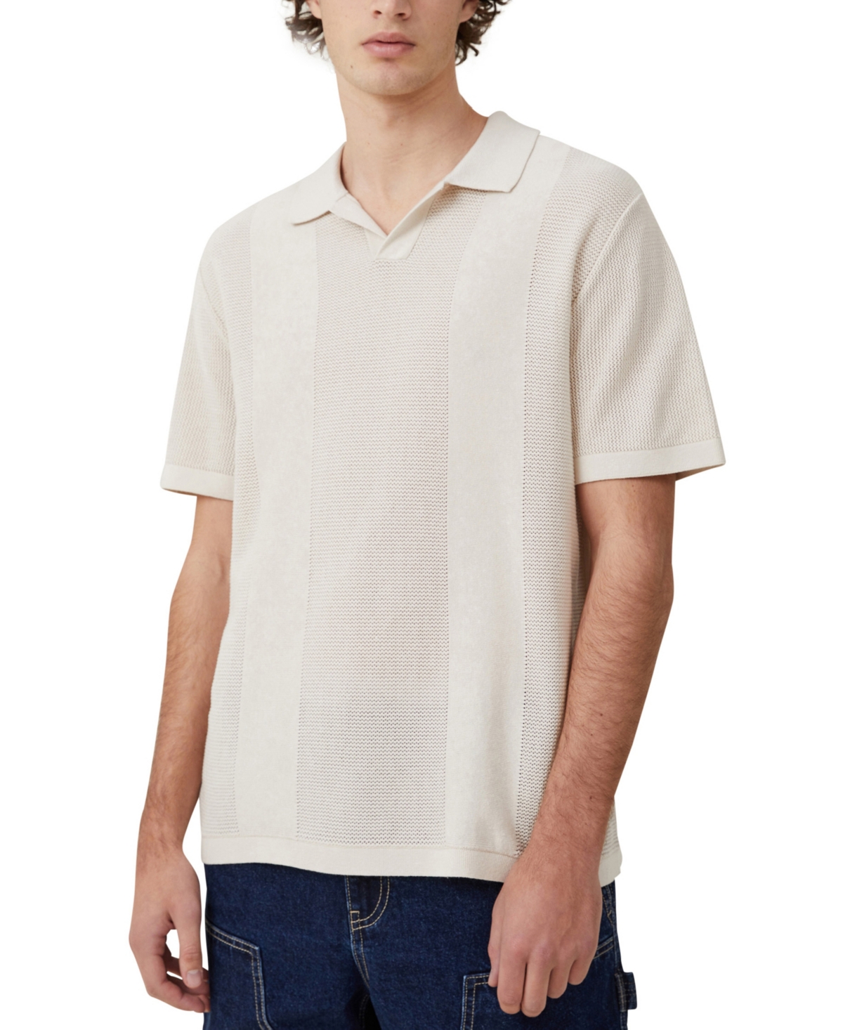 Cotton On Men's Resort Short Sleeve Polo Shirt In Natural