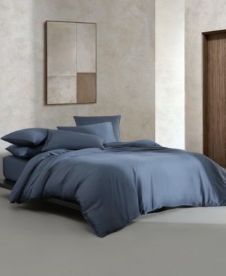 CLOSEOUT! Organic Earth Solid Cotton Sateen 3 Piece Duvet Cover Set, King