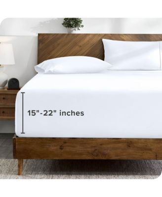 Microfiber 22-Inch Extra Deep Pocket Fitted Sheet Full XL