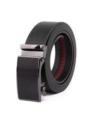 Men's Sliding Buckle Adjustable Leather Ratchet Belt