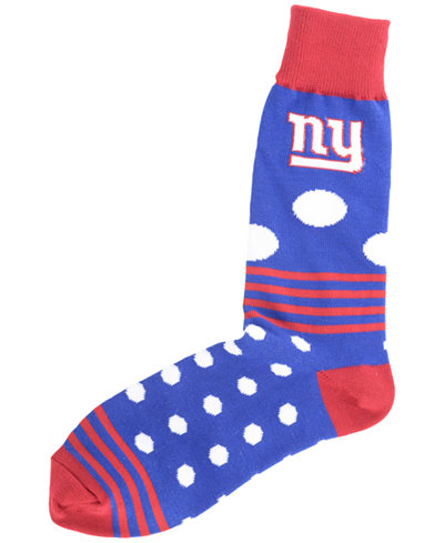 For Bare Feet New York Giants Dots and Stripes 538 Socks