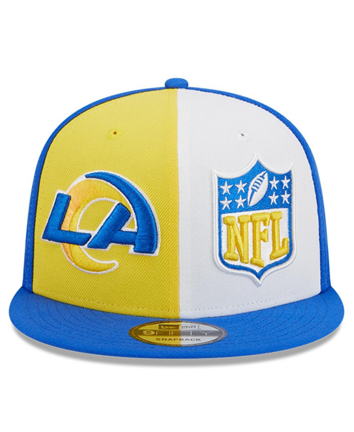 New Era Men's  Gold, Royal Los Angeles Rams 2023 Sideline 9fifty Snapback Hat In Gold,royal