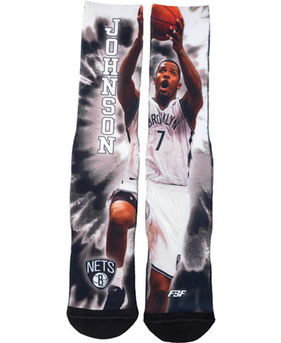 For Bare Feet Joe Johnson Brooklyn Nets Tie-Dye 308S Crew Socks