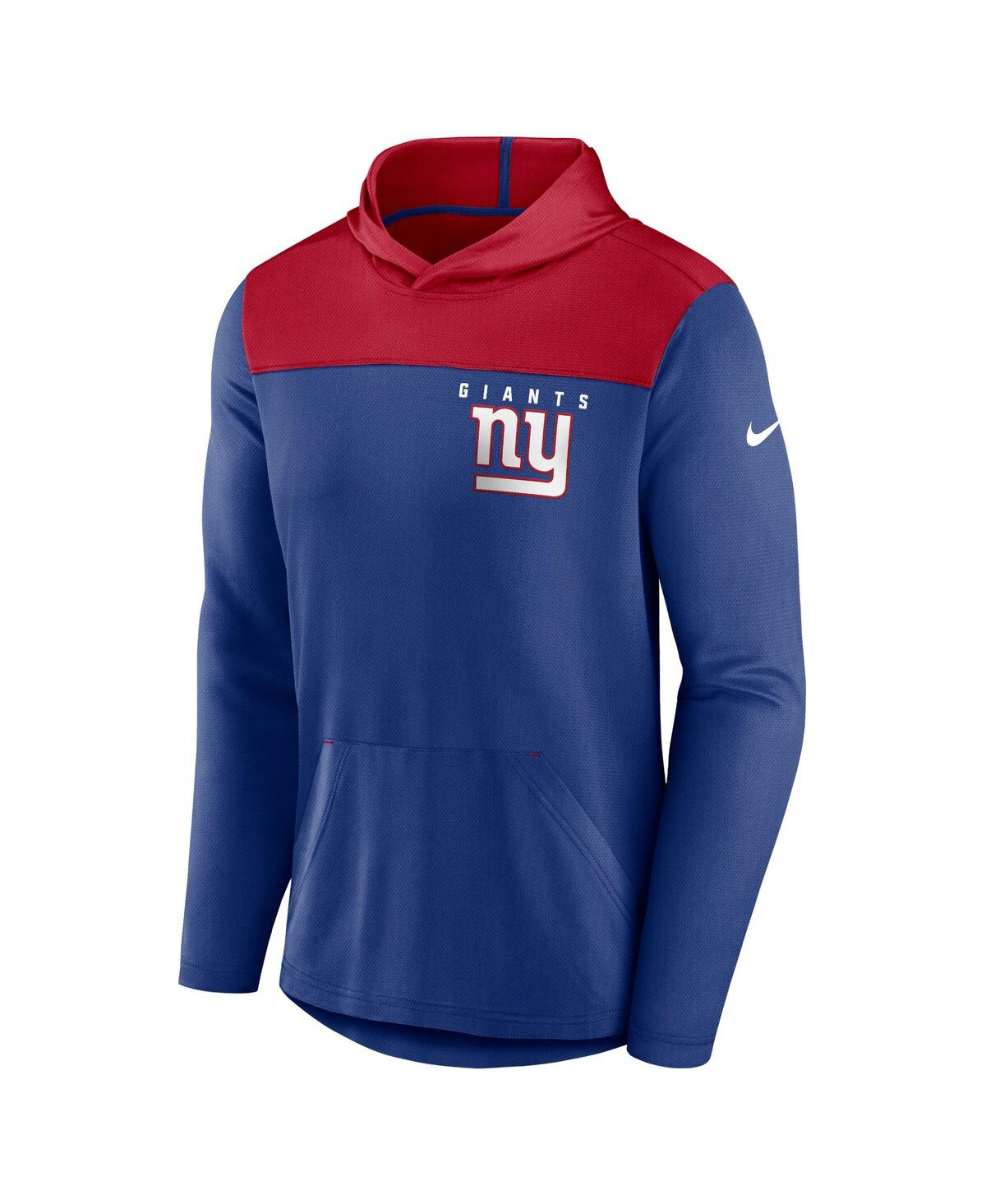 Shop Nike Men's  Royal New York Giants Fan Gear Pullover Hoodie