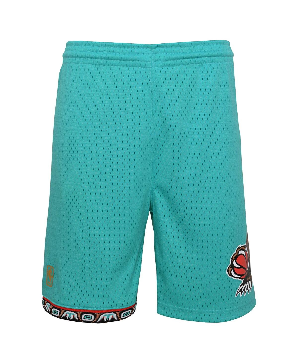 Big Boys Mitchell & NessVancouver Grizzlies Hardwood Classics Swingman Shorts - Turquoise
