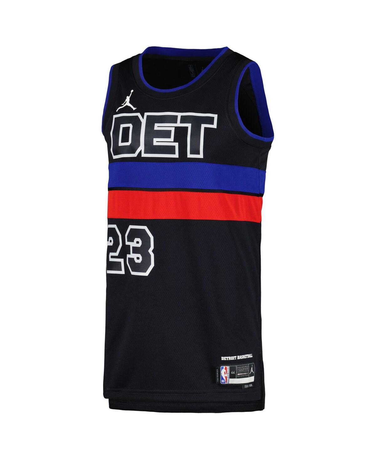 Men's and Women's Jordan Jaden IveyDetroit Pistons Swingman Jersey - Statement Edition - Black