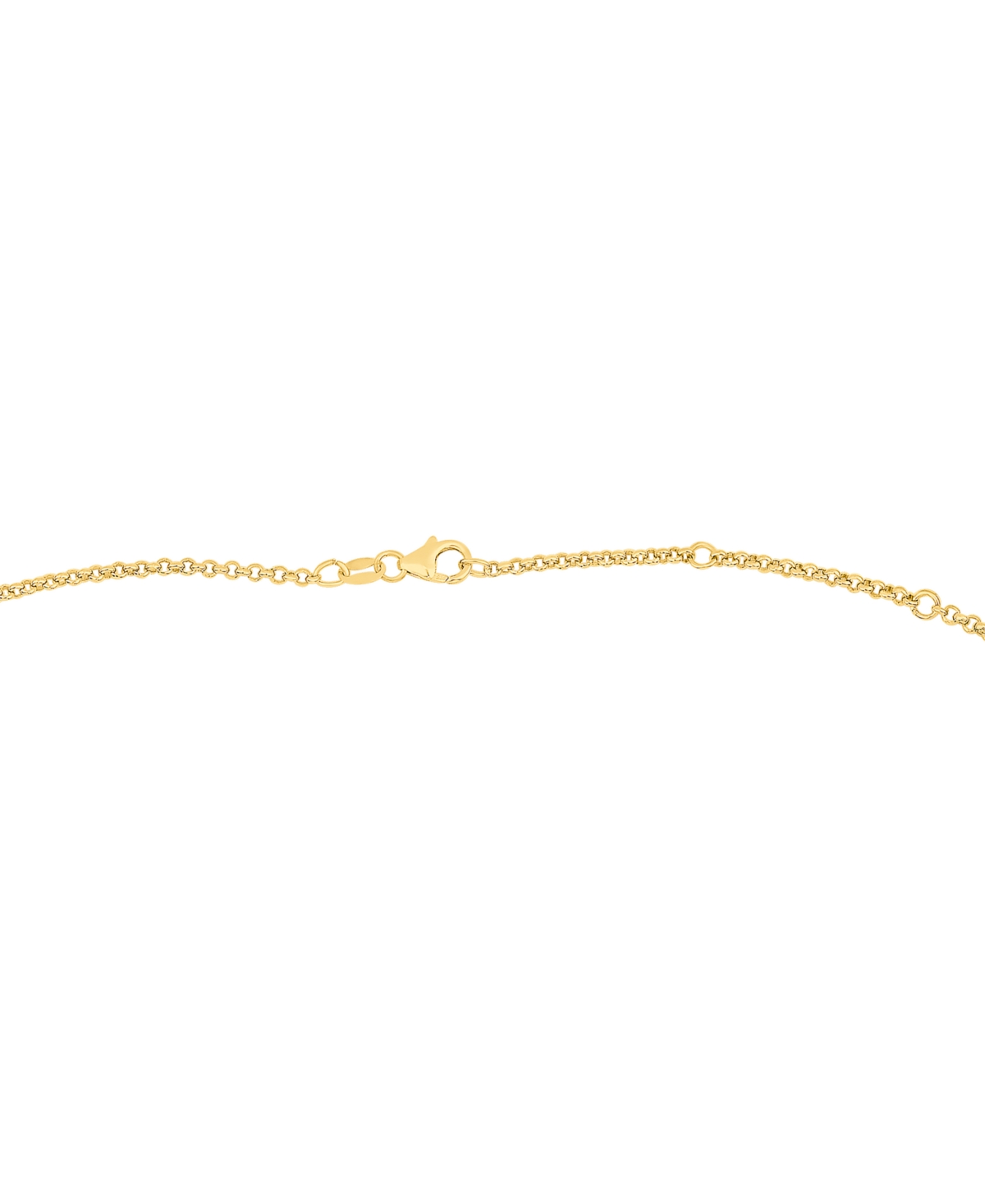 Diamond Miracle Plate Bezel Pendant Necklace (1/2 ct. t.w.) in 14k Gold, + extender in 14k Two-Tone Gold