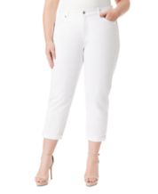 Macys plus clearance size white jeans