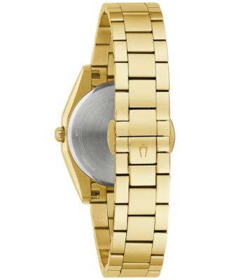 Women's Surveyor Diamond (1/20 ct. t.w.) Gold-Tone Stainless Steel Bracelet Watch 31mm