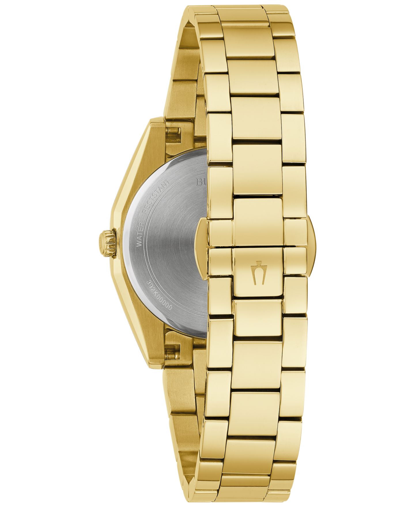 Женские часы Bulova Surveyor Diamond (1/20 ct. t.w.) Gold-Tone Stainless Steel Bracelet Watch 31mm — фото 3