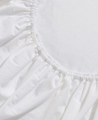 Washed Cotton Percale 4-Pc. Sheet Set, King