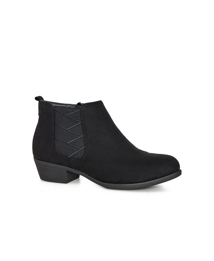 AVENUE Womens WIDE FIT Darcy Chelsea Boot - black - Macy's
