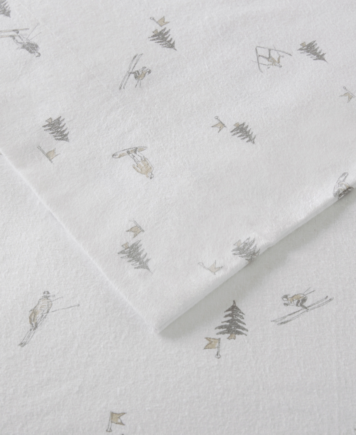 SLEEP PHILOSOPHY TRUE NORTH BY SLEEP PHILOSOPHY NOVELTY PRINTED COTTON FLANNEL 4-PC. SHEET SET, CALIFORNIA KING 