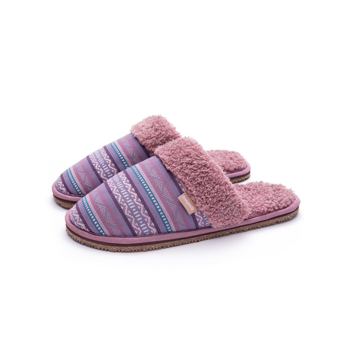 Women's Mule Slipper Artisan Woven Indoor / Outdoor House Shoes - Fig