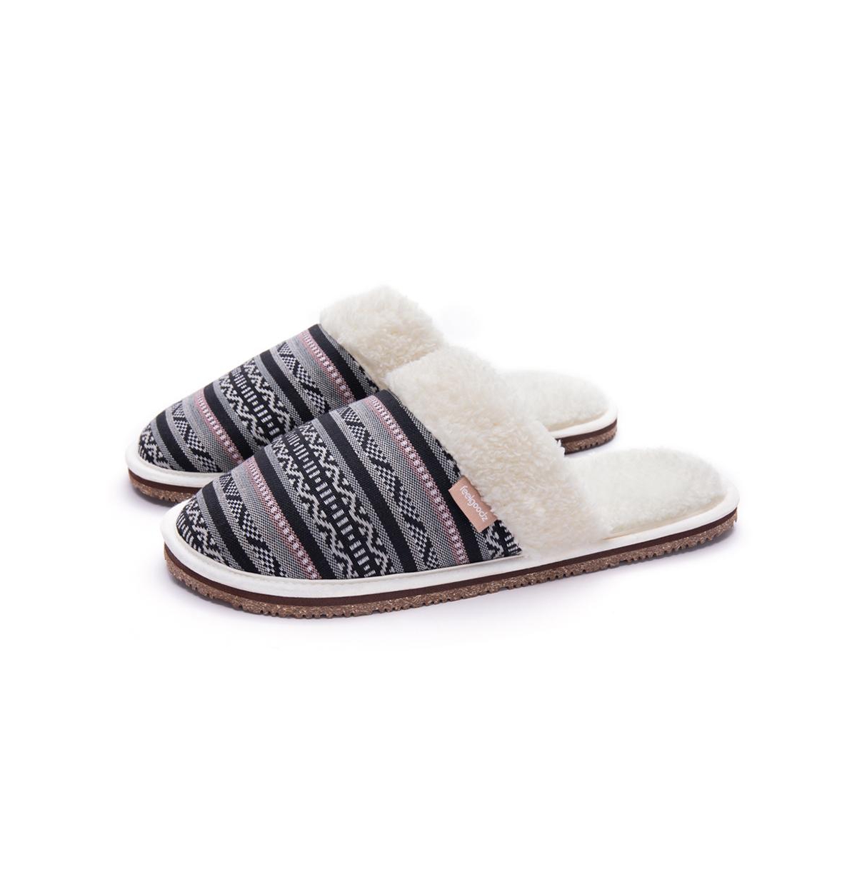 Women's Mule Slipper Artisan Woven Indoor / Outdoor House Shoes - Fig
