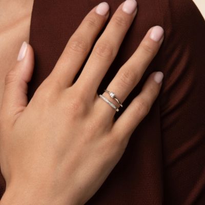 Saya Double Band Adjustable Ring