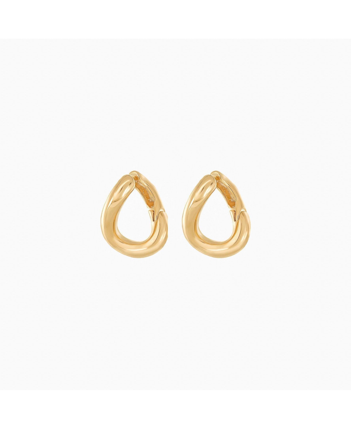 Chase Twisted Hoop Earrings - Gold