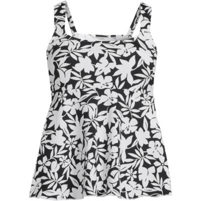 Women's DDD-Cup Flutter Scoop Neck Tankini Top