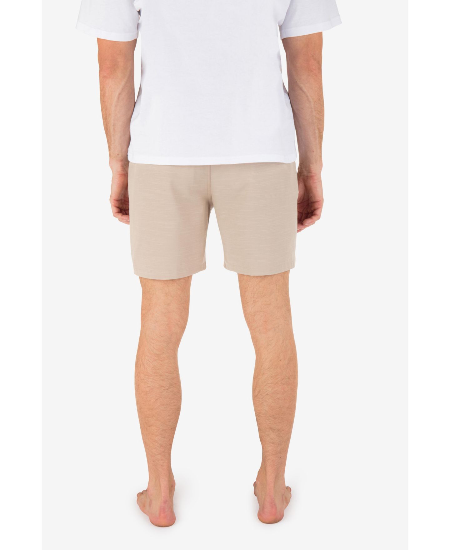 Мужские шорты Hurley Phantom Slub 3/4 Waistband 18" Stretch, цвет: Хаки — фото 2