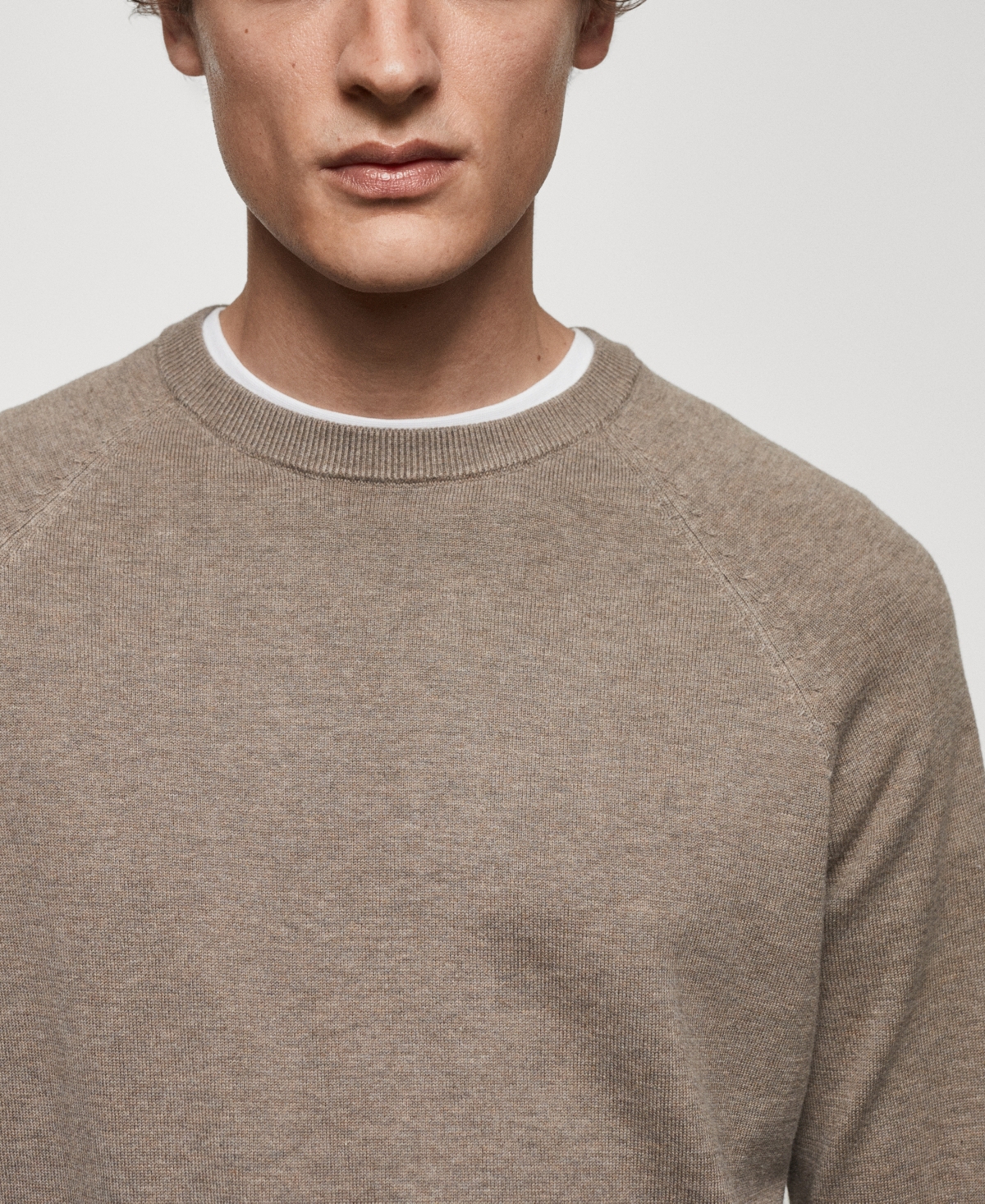 Shop Mango Men's Fine-knit Cotton Sweater In Dark Navy