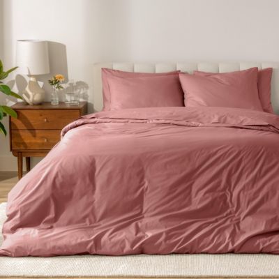 Organic Cotton Percale Duvet Cover Set Full/Queen