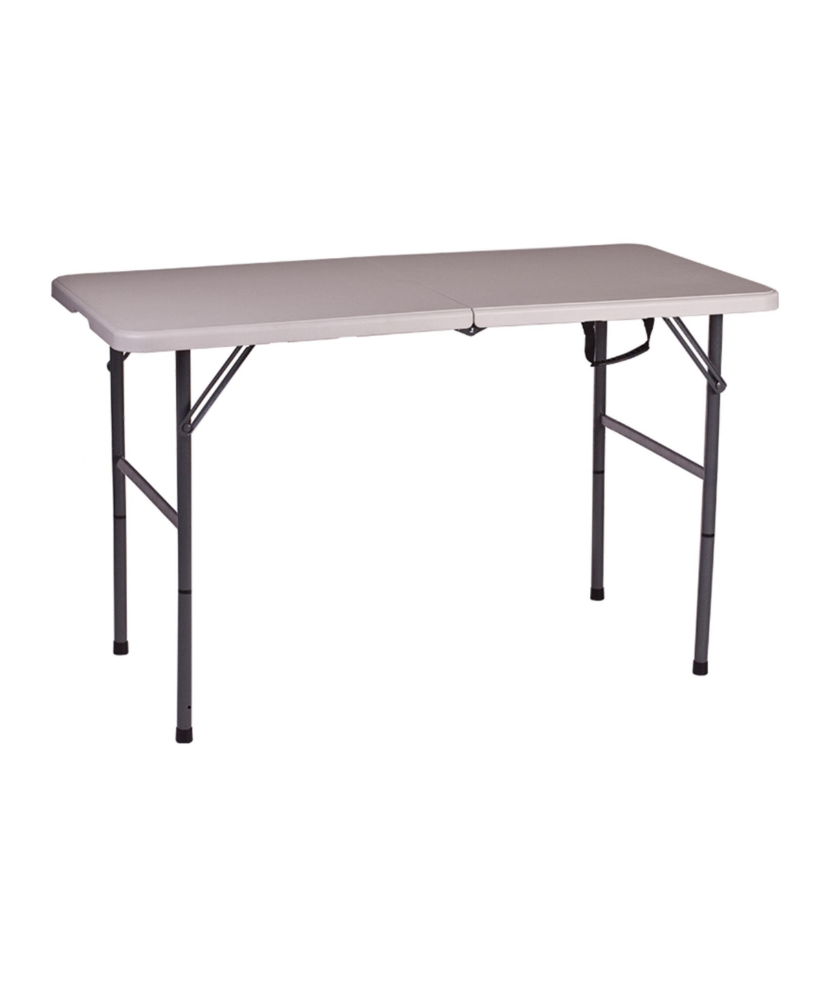 Stan sport Folding Camp Table with Adjustable Legs - White