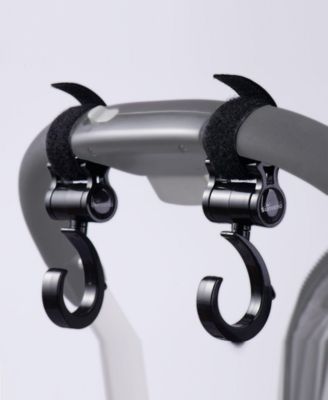 Baby Stroller Hooks with Velcro Straps Set of 2