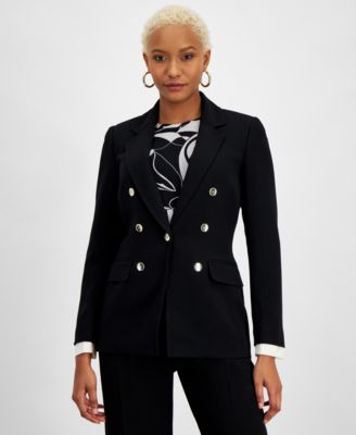 Bar III Women's Faux Double-Breasted Blazer, Created for Macy's