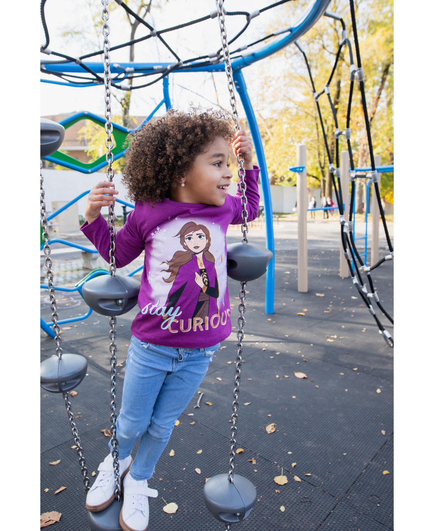 Детские футболки Frozen Disney Princess Anna Elsa Girls 3 Pack T-Shirts Toddler Child, цвет: Синий / Фиолетовый — фото 2