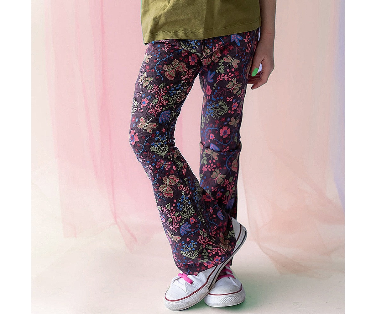 Mightly Girls Fair Trade Organic Cotton Flare Leggings Yoga Pant