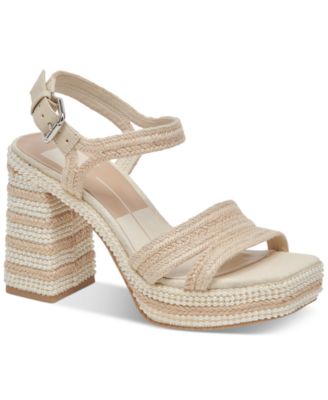 Dolce Vita - Women's Anira Embellished Two-Piece Platform Dress Sandals