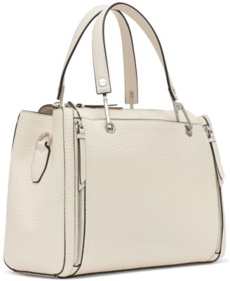 Garnet Triple Compartment Top Zipper Satchel