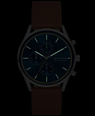 Men's Hoist Chronograph Brown Leather Watch 42mm