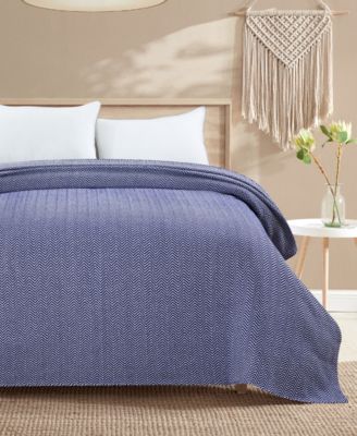 Herringbone Cotton Blanket, King