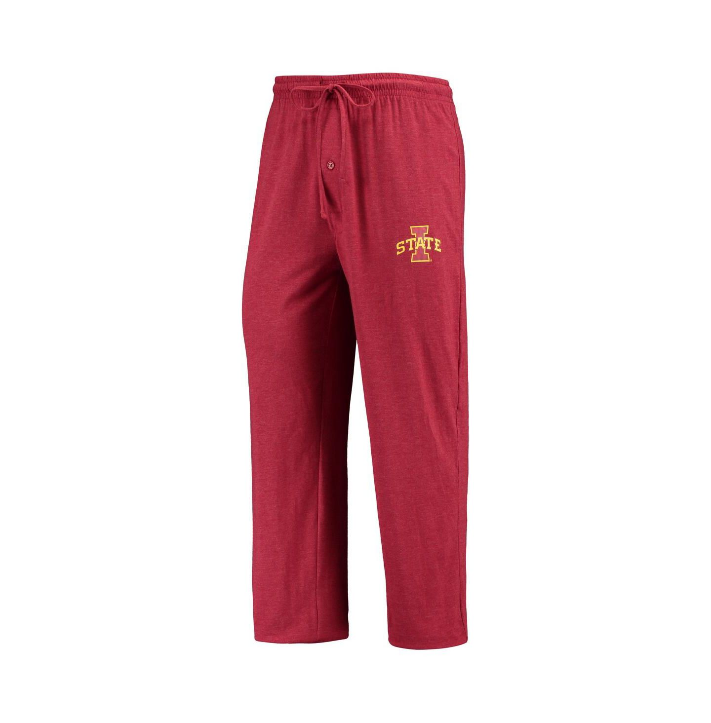 Мужской комплект для сна Concepts Sport Iowa State Cyclones Meter, потёртый, Cardinal — фото 2