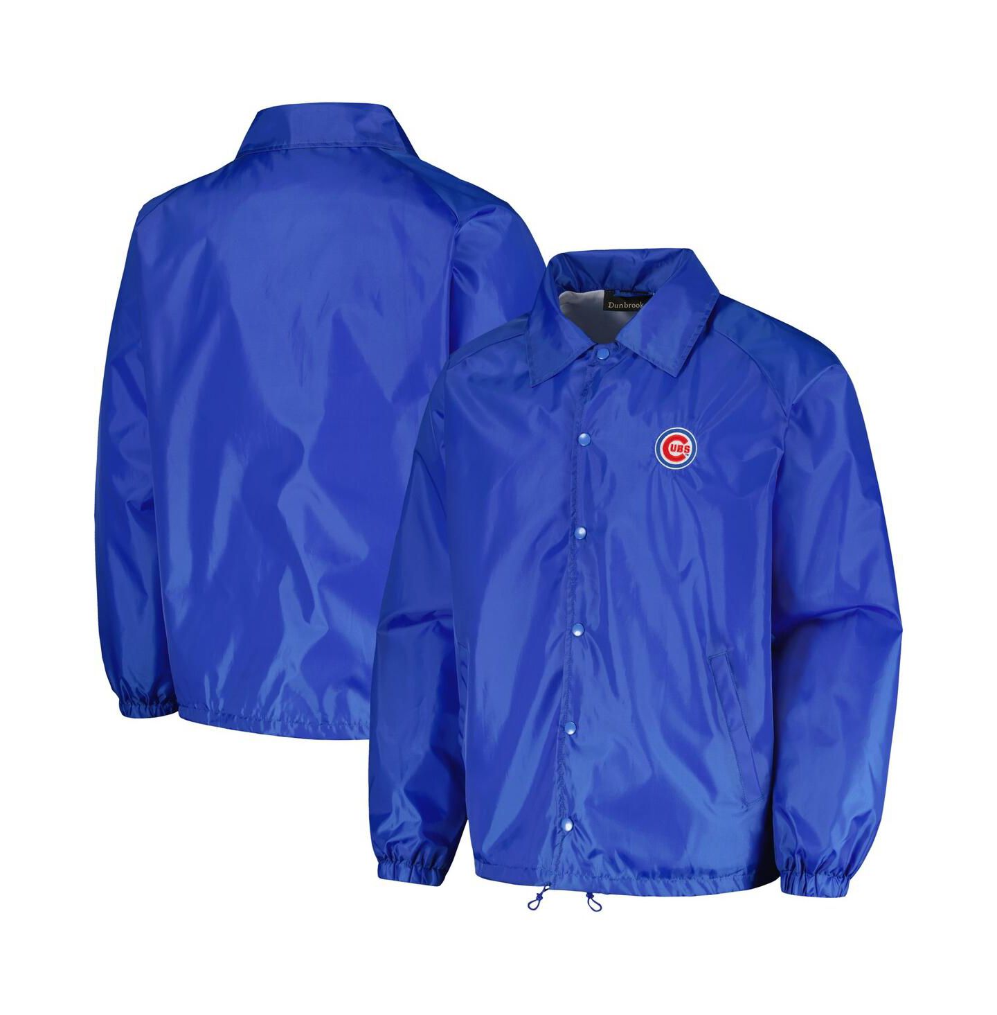 Мужская куртка Dunbrooke Royal Chicago Cubs Coach's Raglan Full-Snap Windbreaker — фото 1