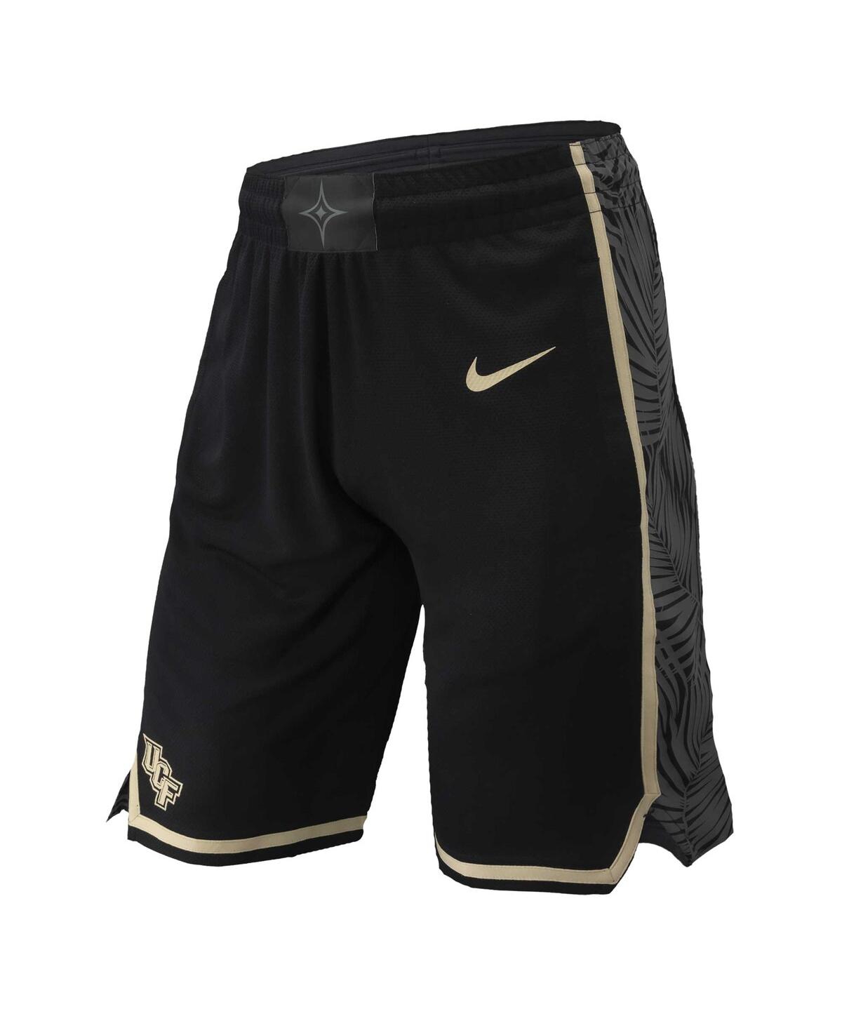 Shop Nike Men's  Black Ucf Knights Replica Performance Basketball Shorts
